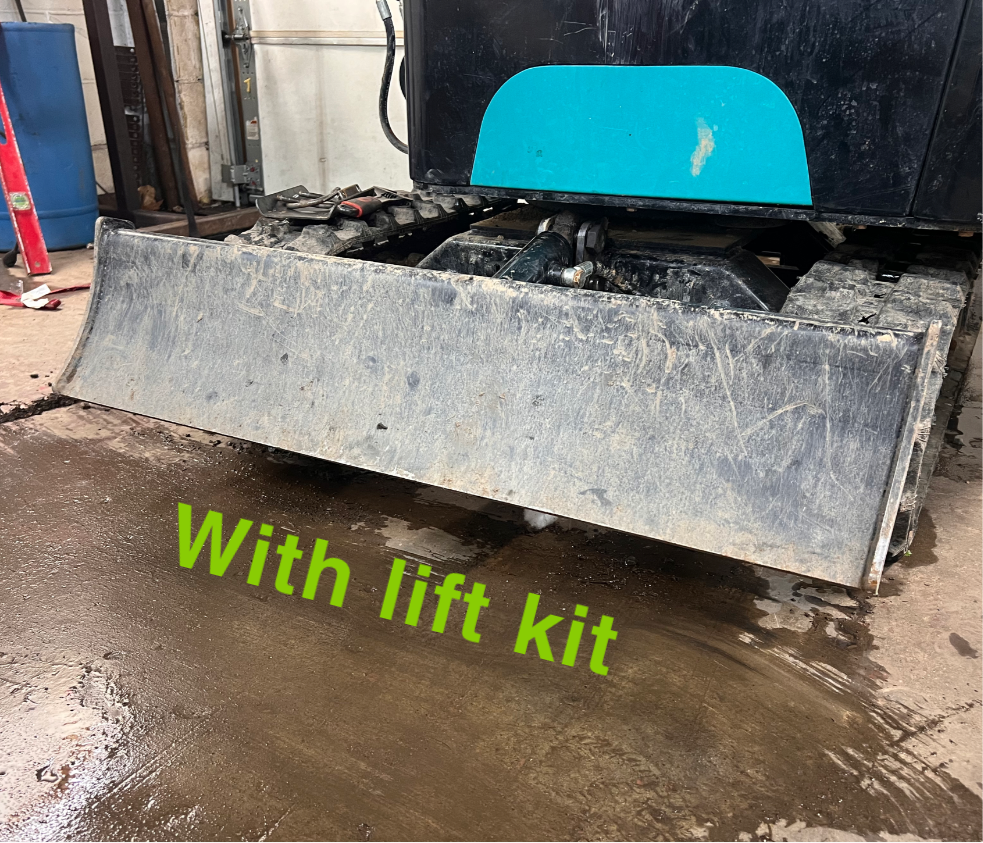 mini excavator extra lift blade lift kit