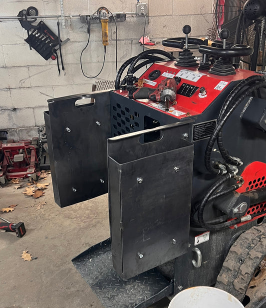Mini skid steer weight boxes