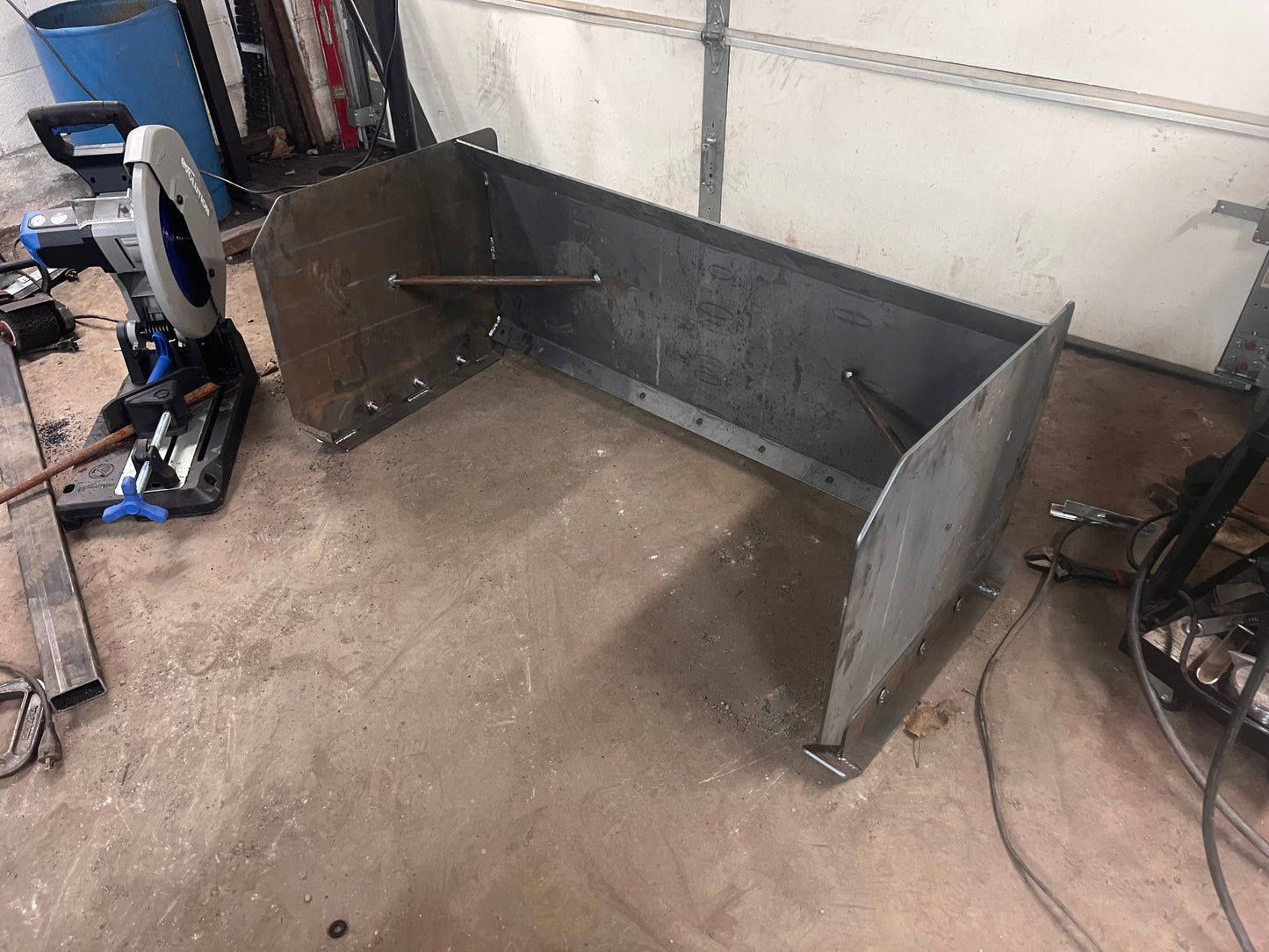 DIY mini skid steer snow pusher kit