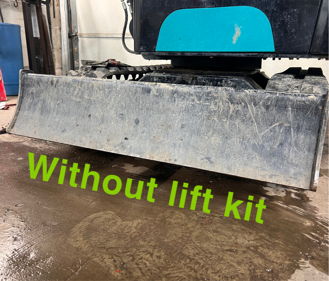 mini excavator extra lift blade lift kit